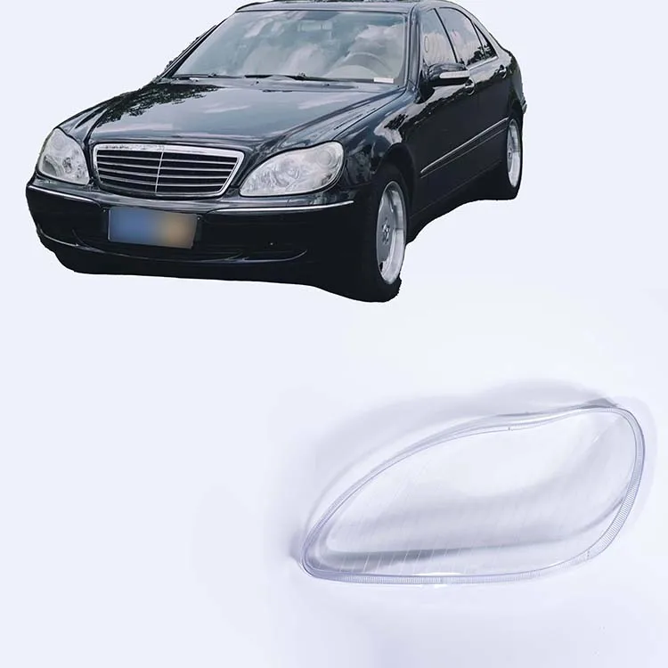 

Auto Front Clear Plastic Head Light Headlamp Headlight Lens Lenses Cover for W220 S-Class 2004