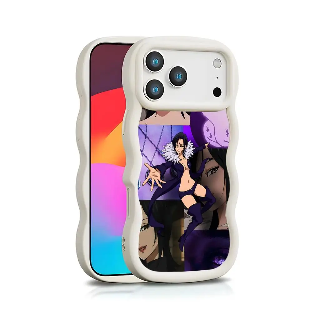 Seven Deadly Sins Merlin Phone Case for iPhone 18 17 16 15 14 13 12 11 Air Pro Max Plus White Soft TPU Wavy Edge Cover - view 5