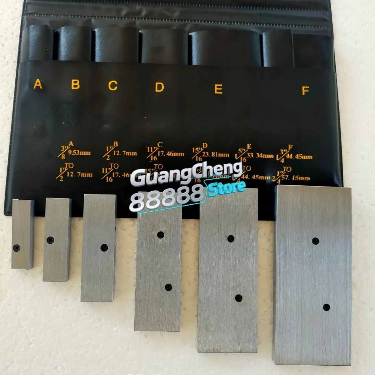 6 pieces adjustable parallel iron, spacer block