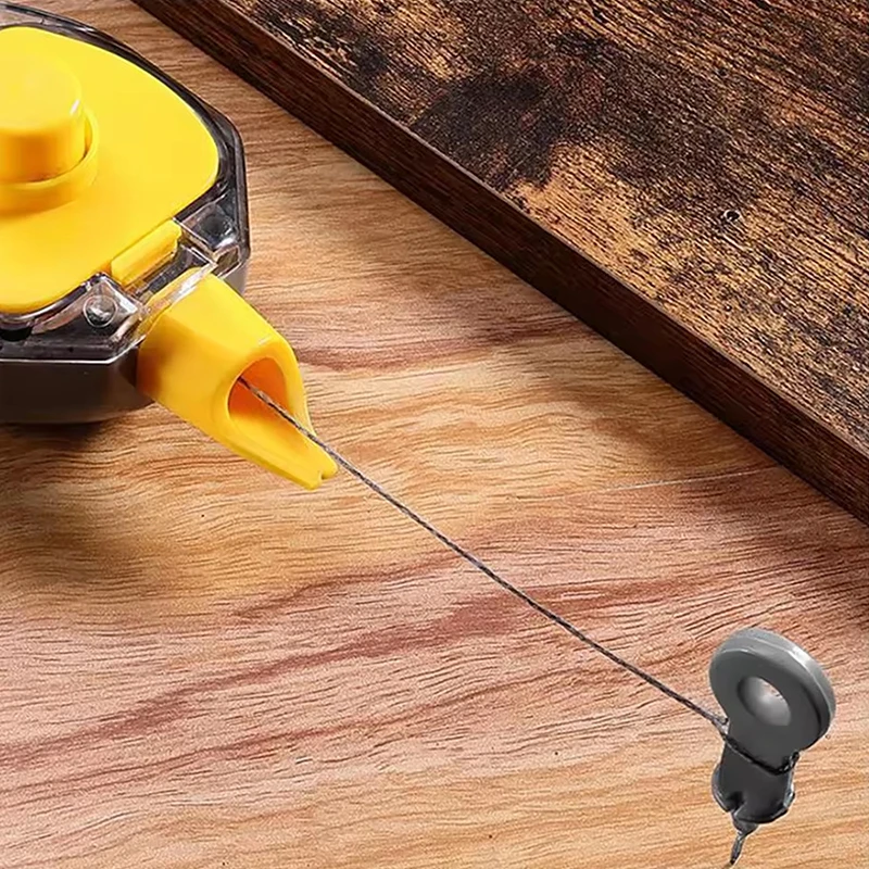 مجموعة أدوات قياس خط الطباشير والحبر - أدوات قياس النجارة والبناء مع سلك نايلون لوضع العلامات الدقيقة