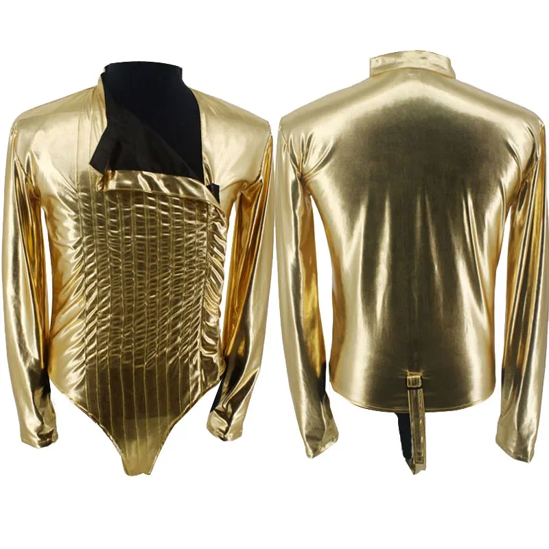 Michael Jaskson BAD Dangerous JAM Golden tour Leotard Bodysuit Jacket Spandex Imitation Performance