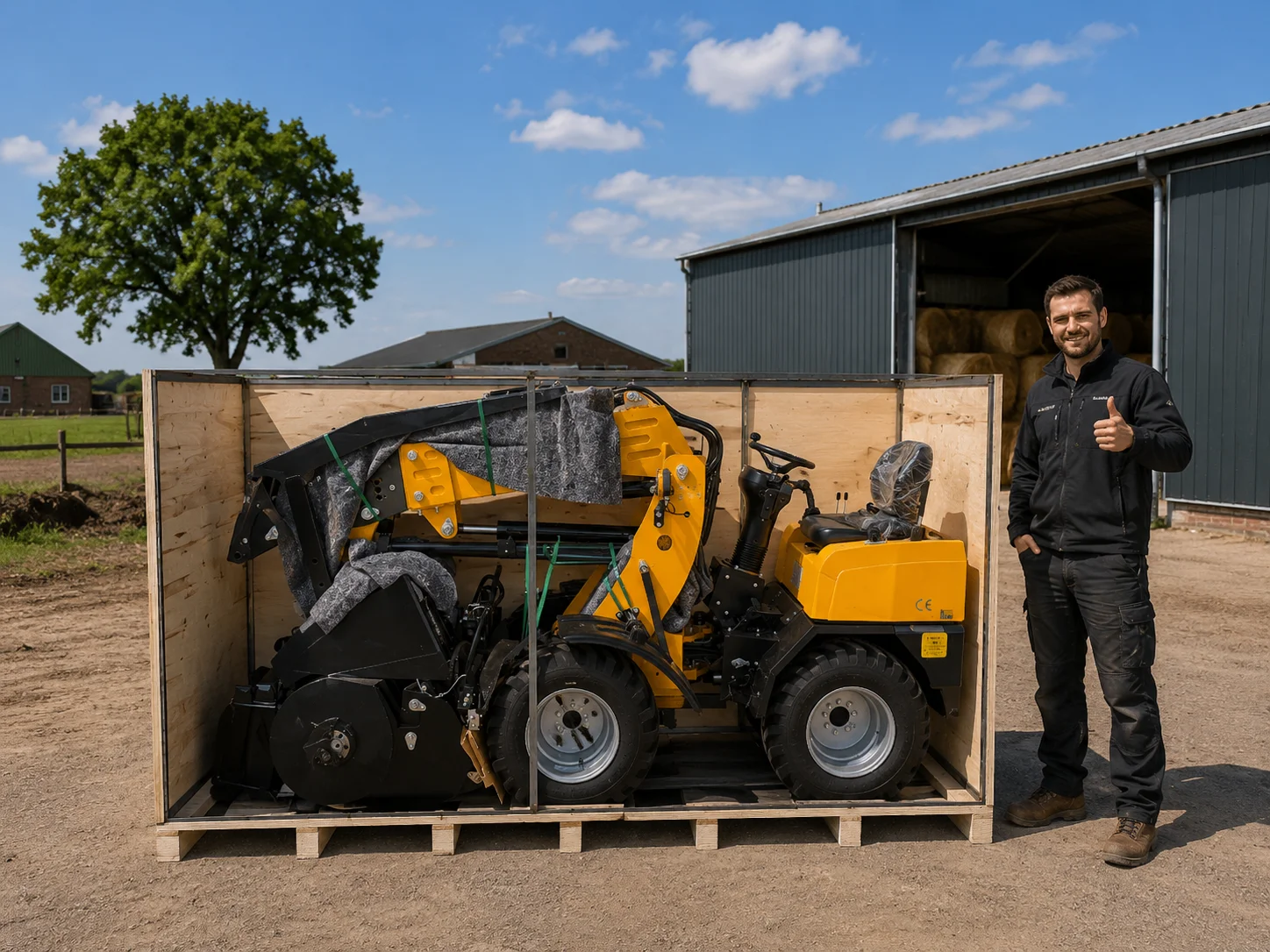 CE Euro 5 Custom KZL918 Hydraulic Wheel Loader with Telescopic Boom for European Market