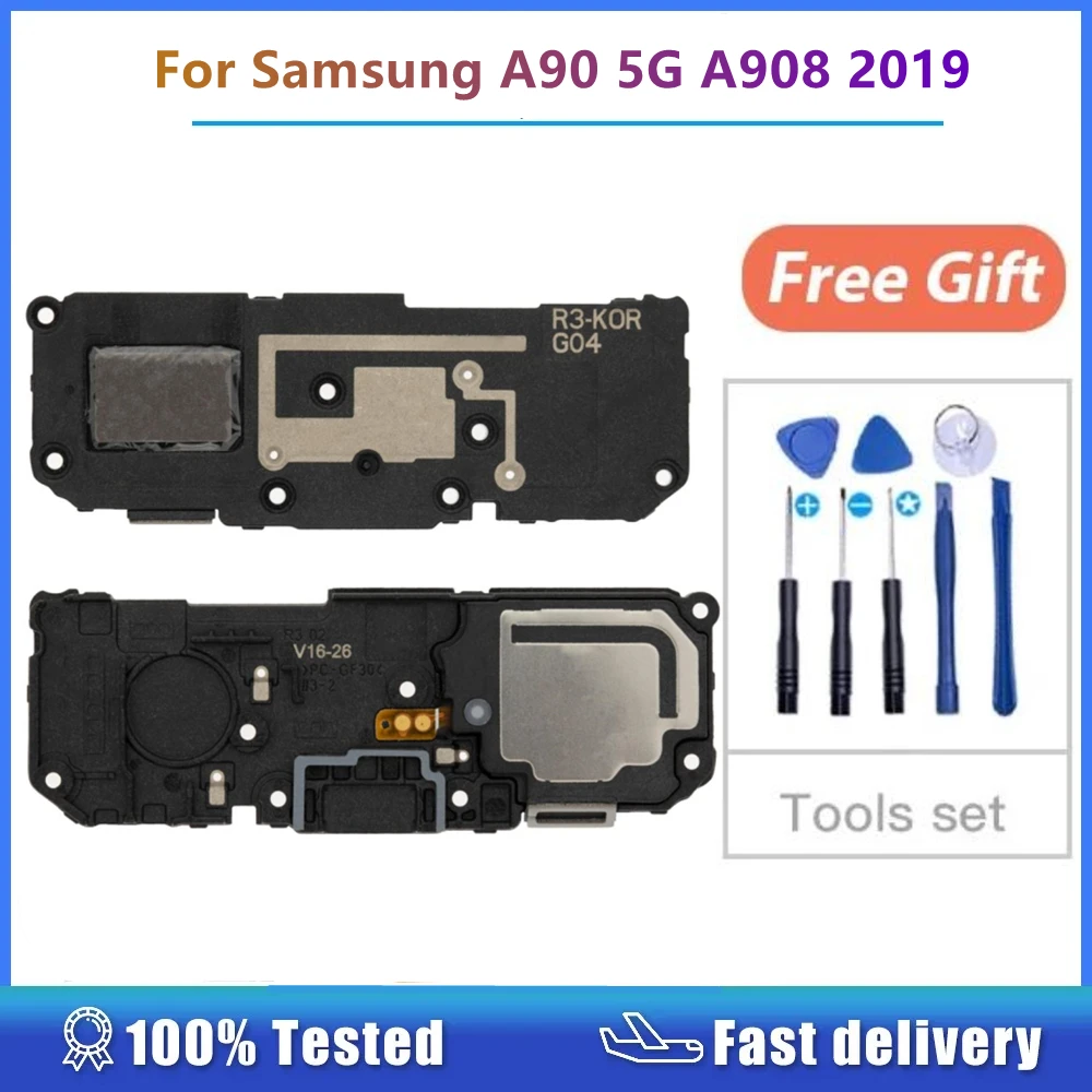 

Для Samsung Galaxy A90 5G A908B A908N A908 2019 громкоговоритель Громкоговоритель зуммер кольцо звуковой модуль звонок запасные части