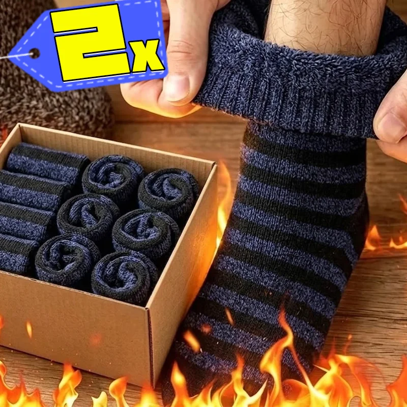 Thermal Sock Winter - Thick Thermal Socks Men Heavy Terry