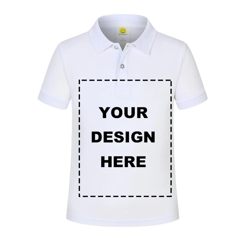 DIY LOGO Boys Multicolor Summer Polo Shirts Cotton Boys Clothes Short Sleeve Tops Kids Polo Shirt Blue White Boys Clothing