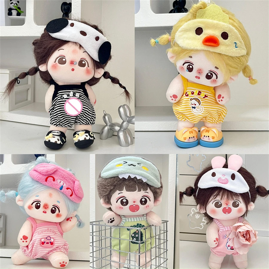 20cm Cotton Doll Clothes Cute Animal Style Bag Fart Clothes Jumpsuit Dolls Accessories Dress Up Beautiful Cute Creative Present