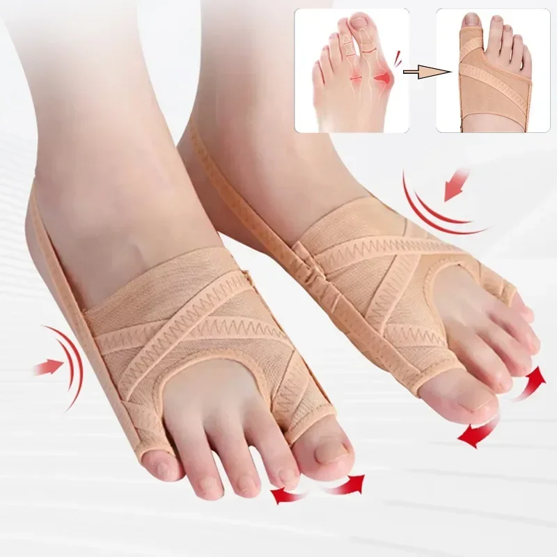 Fabric Bunion Corrector Breathable Adjustable Hallux Valgus Sleeve Spacer Separator Toe Corrector Sports Bunion Socks Running