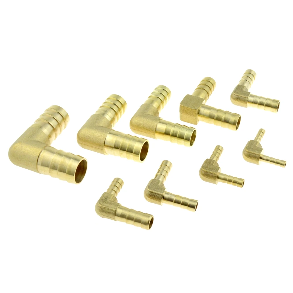 Brass Hose Pipe Fitting Coupling Elbow Equal Reducing Barb 4mm 6mm 8mm 10mm 16mm ID Hose Copper Barbed Coupler Connector Adapter