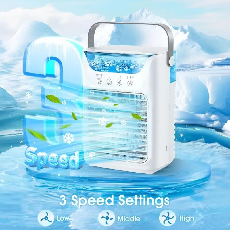 Quạt làm mát điều hòa nhỏ 3 tốc độ quạt làm mát cho phòng ngủ ngoài trời 45bd