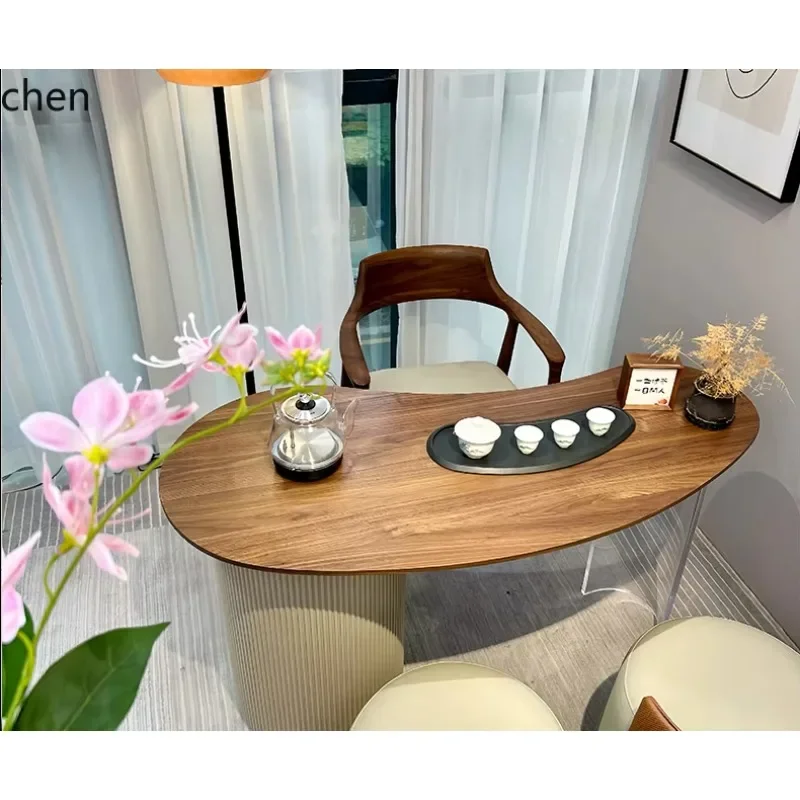 DSA  Tea Table Solid Wood Acrylic Floating Minimalist Tea Table
