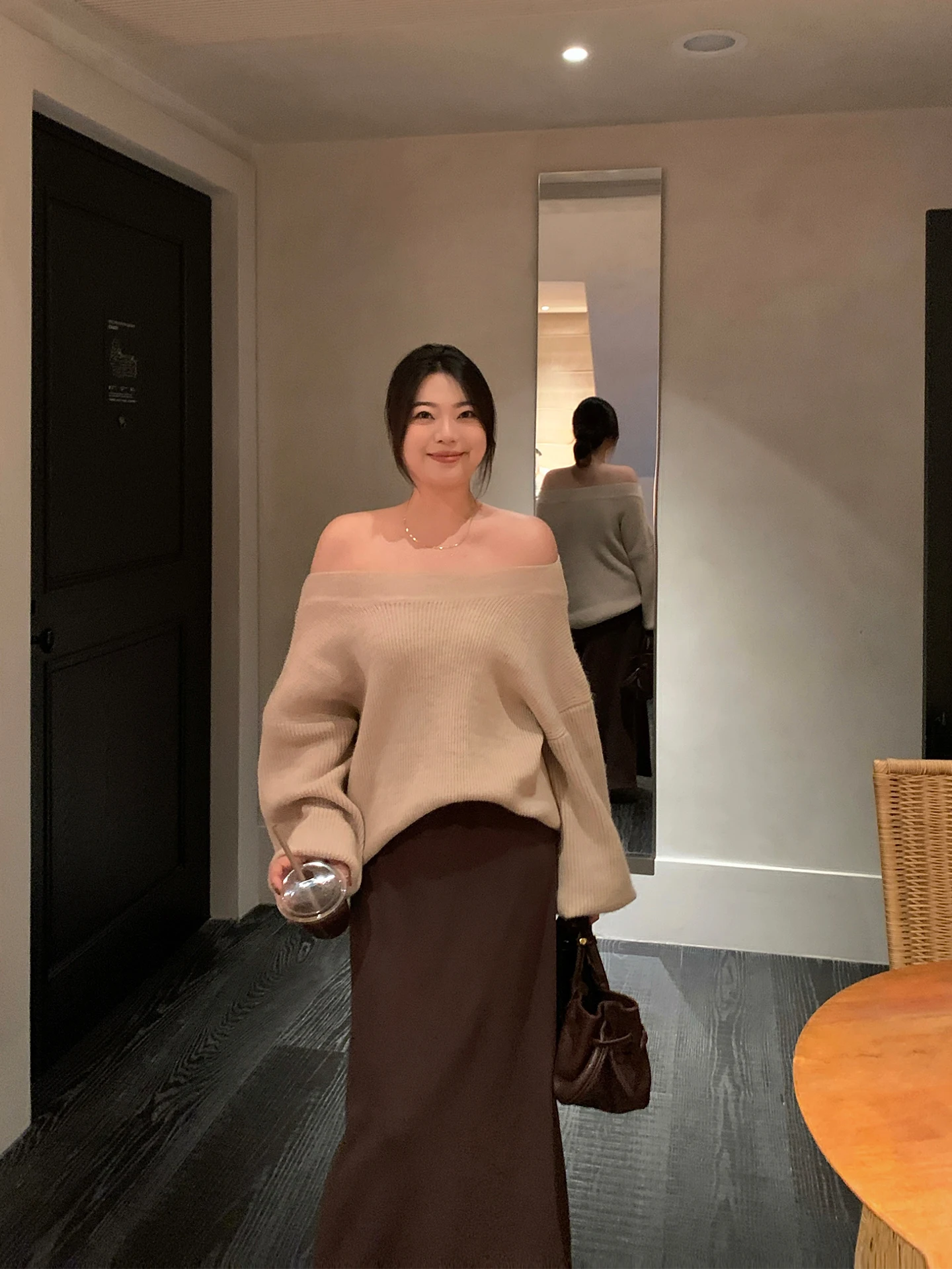 

Женский свитер Lin Da Hui, осенне-зимний, больших размеров, модный, повседневный, свободного кроя, с длинным рукавом, круглым вырезом, топ