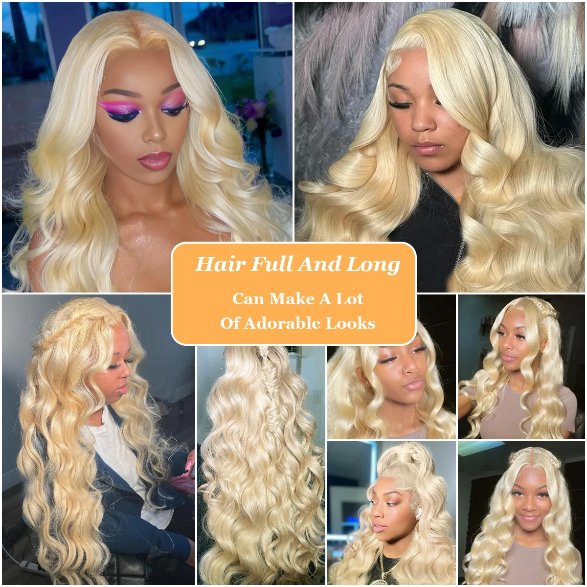 شعر مستعار بدانتيل أمامي شفاف عالي الدقة 13 × 6 بطول 36 بوصة وكثافة 220% # 613 شعر مستعار بشري برازيلي حقيقي أشقر عسلي للنساء