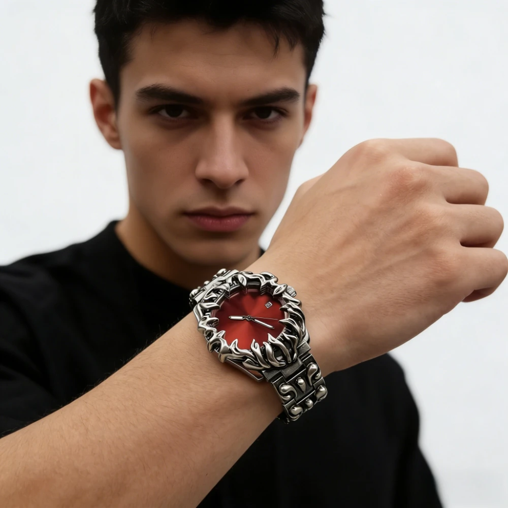 

Современные и минималистичные мужские часы с модным и уникальным дизайном в форме когтя. Элитные часы в уличном стиле.