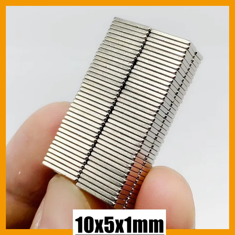 10x5x1 10x5x2 10x5x3mm 20/50/100/200/500pcs N35 Strong Square Magnet Neodymium Magnet 10*5*3 10*5*2 10*5*1 Craft Fridge Magnets