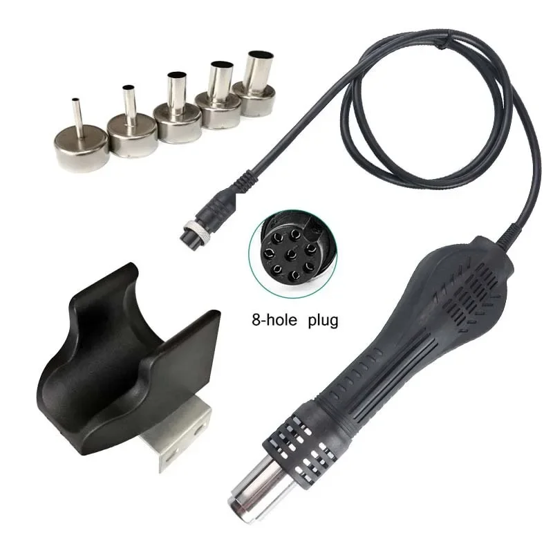 Hot Air Gun Handle Replacement For 858 878 8586 898D Soldering Station 12V 24V Rework Accessory