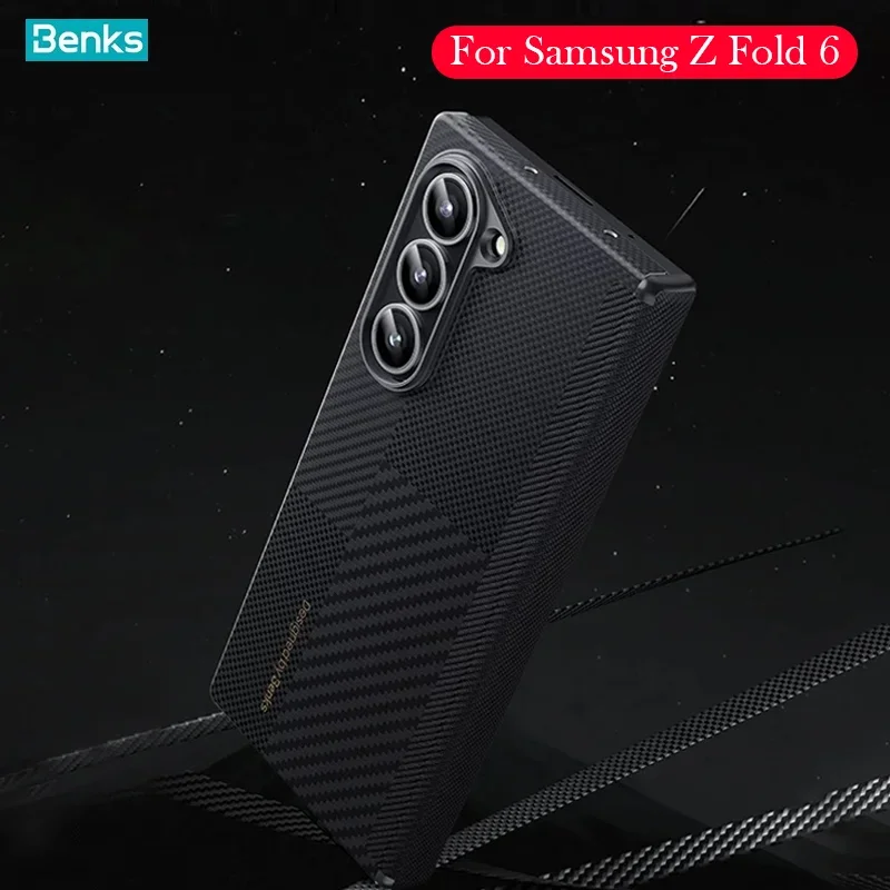

Benks Case For Samsung Z Fold 6 Kevlar Carbon Fibre Back Cover Shell