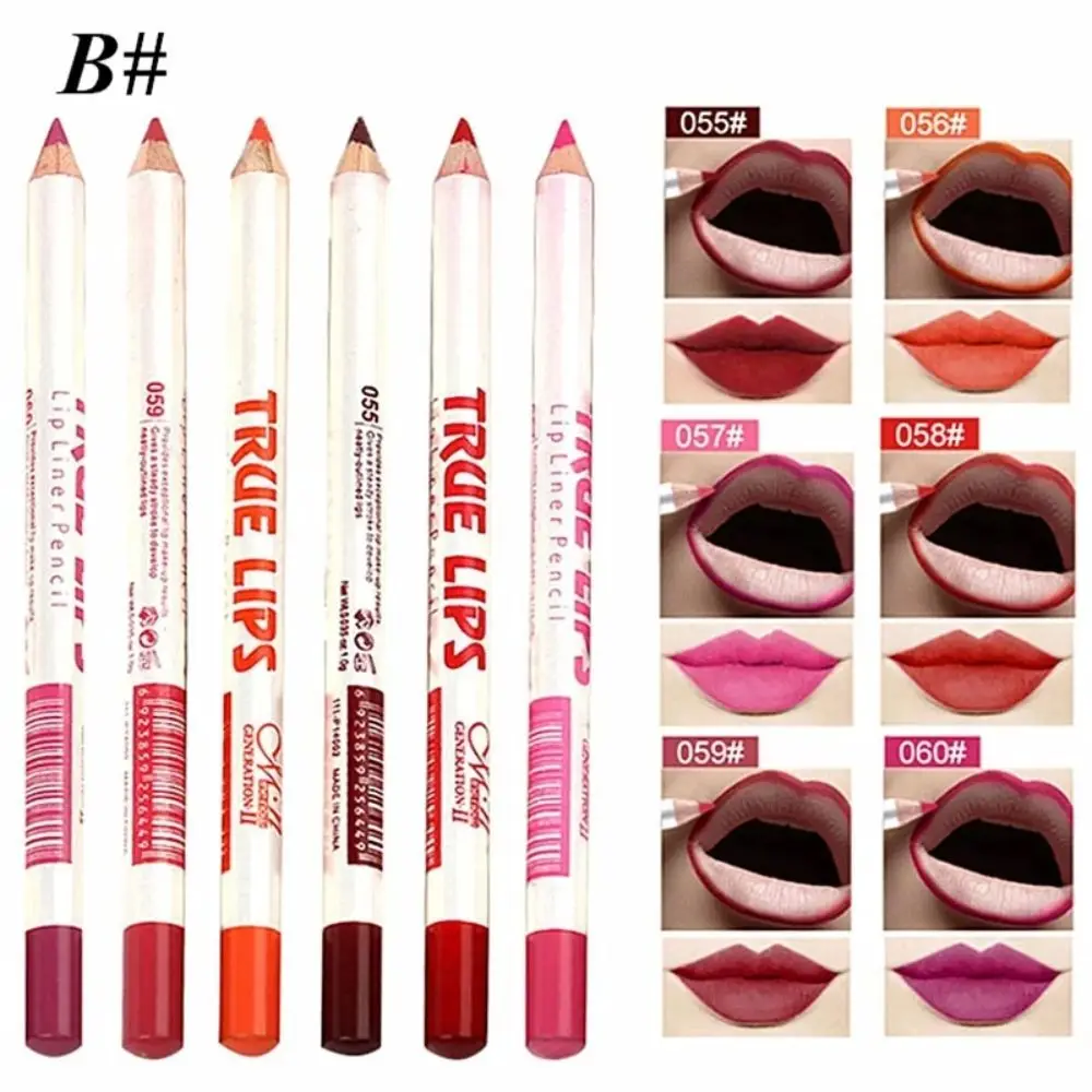 Beauty Makeup Lip Liner Pen Matte Long-lasting Lipstick Pencil Cosmetics Non-stick Cup Matte Lip Liner Women Cosmetics