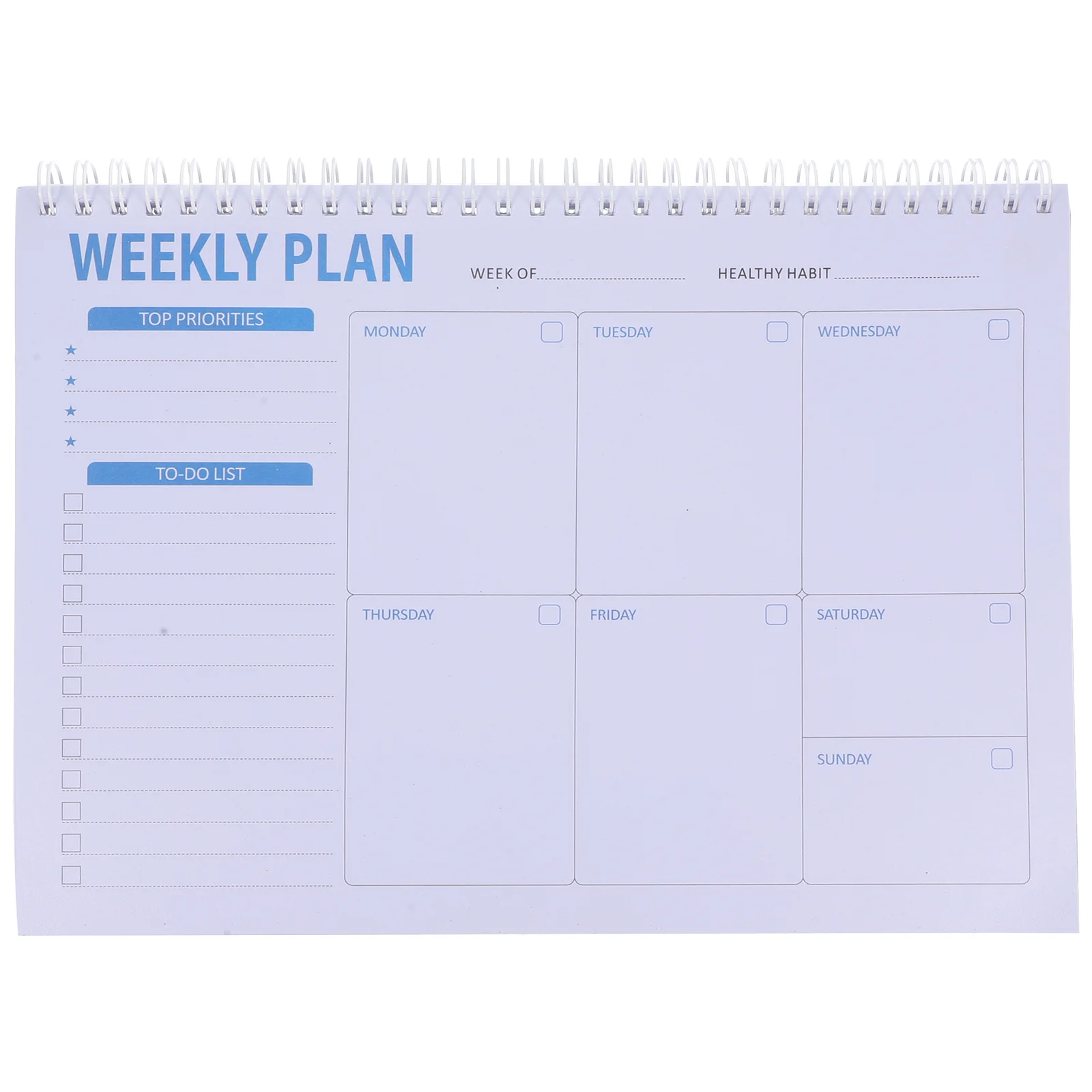 Plan Coil Book Schedule Planner Daily Monthly Notepad Notebooks Delicate Students Memo Agenda Portable Desktop