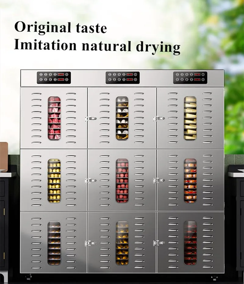 Commercial Food Dehydrator Electric Digital Control Fruit Drying Oven Vegetable Dryer Machine Dewatering Machine for Wholesale