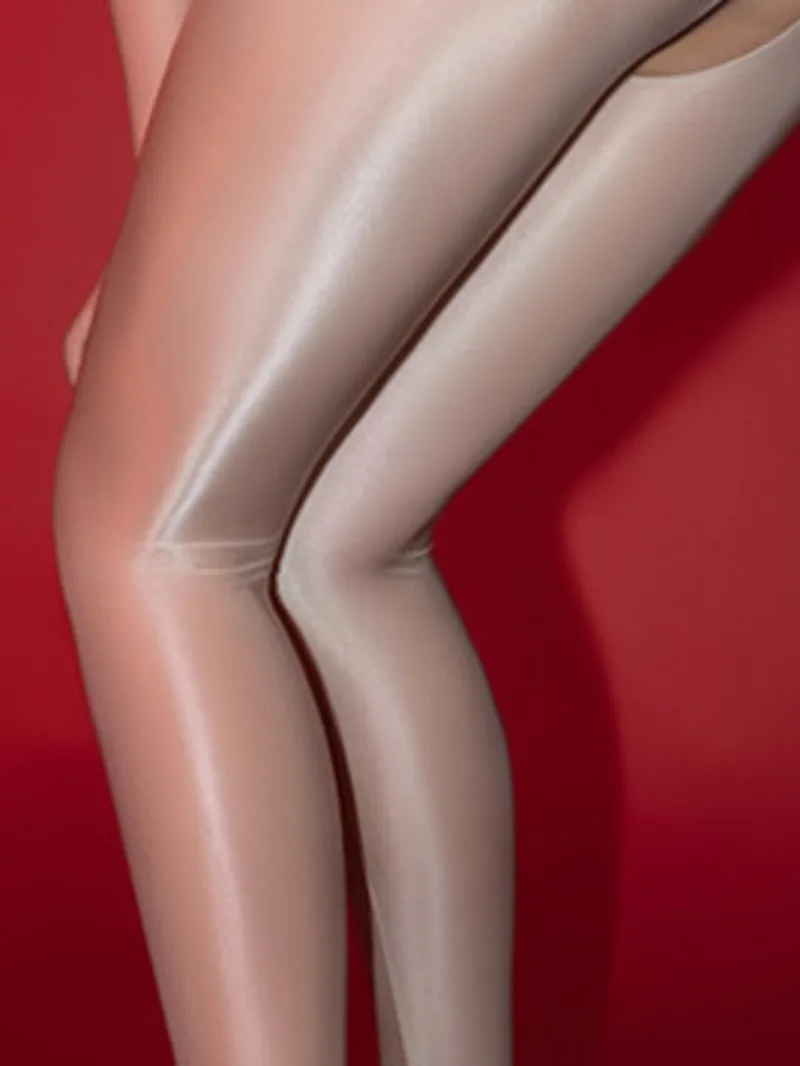 Sexy Glossy Silky Sexy Aurora Transparent Couple Family Pure Desire Witch Game One-piece Women Rompers Clothing Body Suits 621G