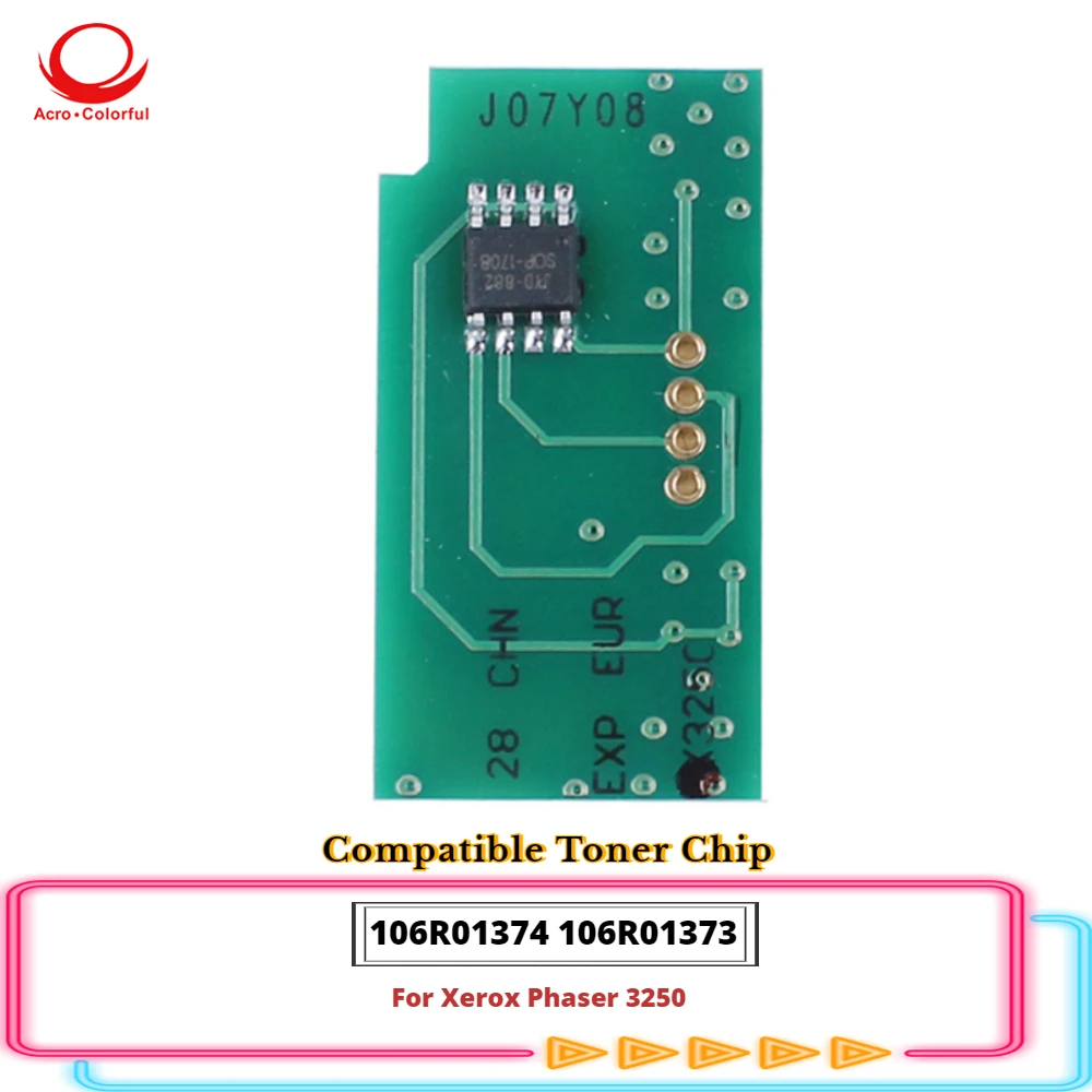 

3.5K 5K Compatible 106R01374 106R01373 Toner Chip For Xerox Phaser 3250 Printer