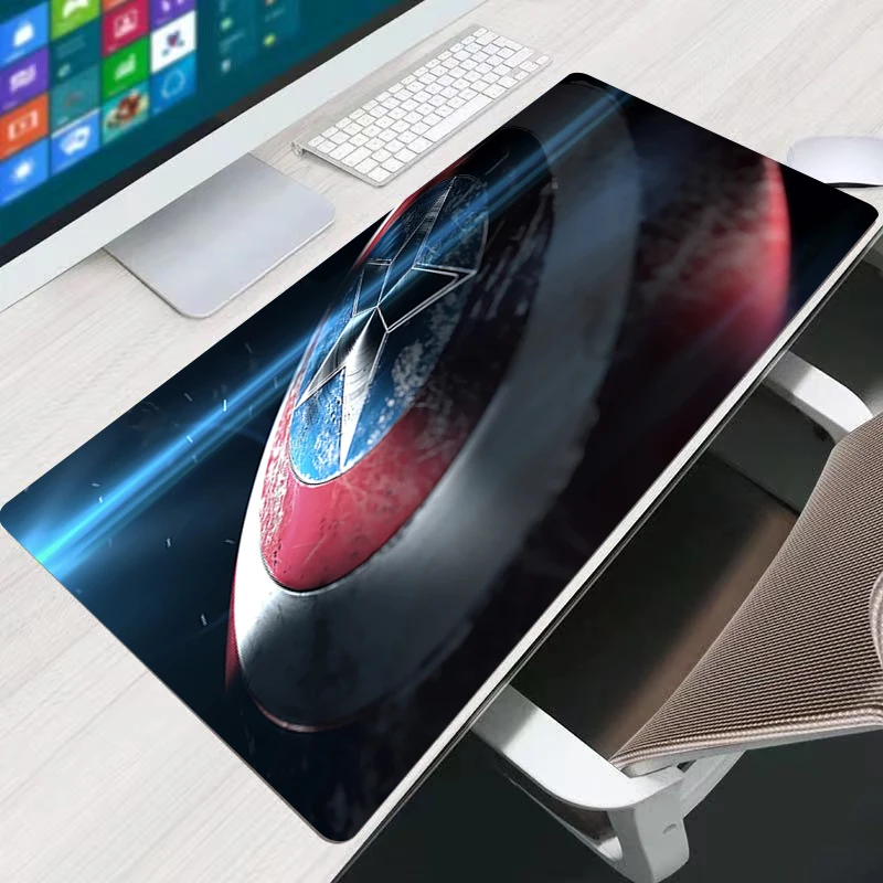 لوحة الماوس كابتن أمريكا ألعاب مكتب حصيرة جهاز كمبيوتر شخصي مثير أنيمي eSports لوحة المفاتيح لوحة المفاتيح ملحقات ألعاب الكمبيوتر المحمول لوحة الماوس
