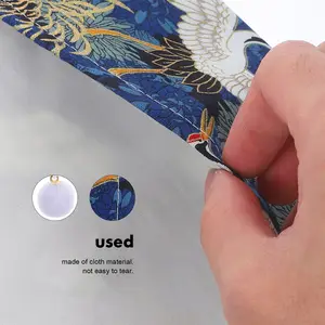 Buchcover A5, A5, weicher Stoff, mit Papierversen, Blumenmuster, einstellbar, für Notebook 12 Hauptverkaufsbuch Cover in Fabric - №11