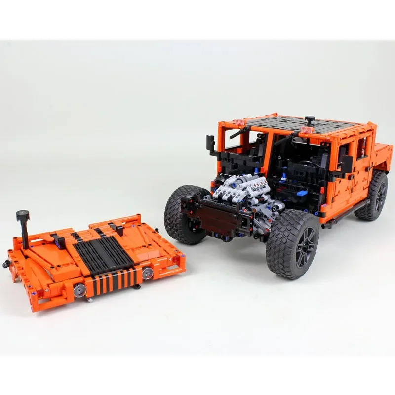 New H1MOC-194531 Compatible with 42177 Land Sports Car Racing Building Blocks Model 2503 Parts Kids Building Blocks Toy Gifts