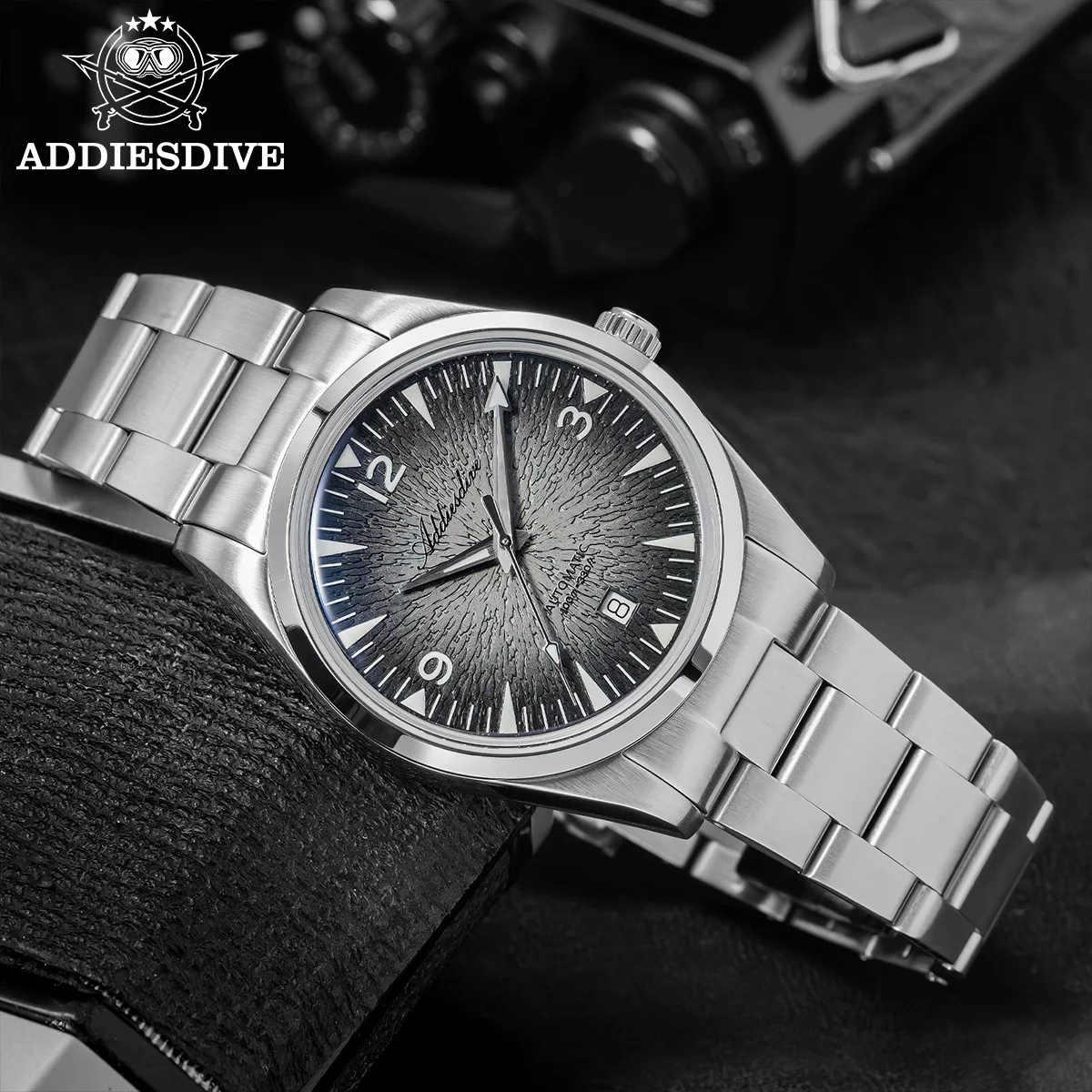 ADDIESDIVE AD2508 Man Diving Watch Luminous 100M Waterproof 316L Stainless Steel 8215 Movement Automatic Mechanical Watch reloj