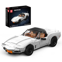 Mould King 10198 Car Toys The MOC C3 Vintage Car Building Block Assembly Oldtime Car Brick Set Children's birthday gift
