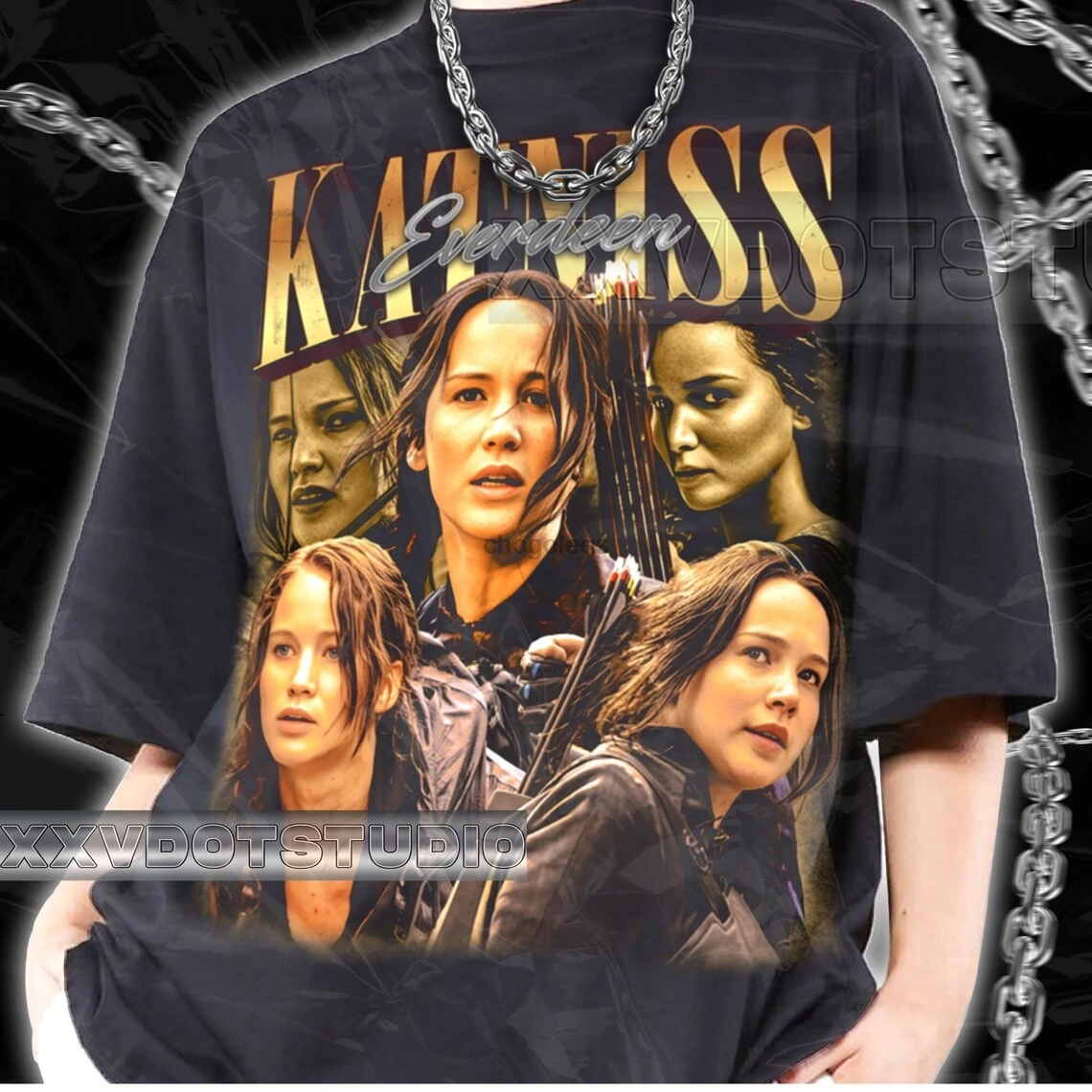 LIMITED Katniss Everdeen Shirt Gift for Man and Woman Unisex Tshirt MOVIE Retro Tees Vintage 90s Tee Bootleg Sweatshirt BGL388