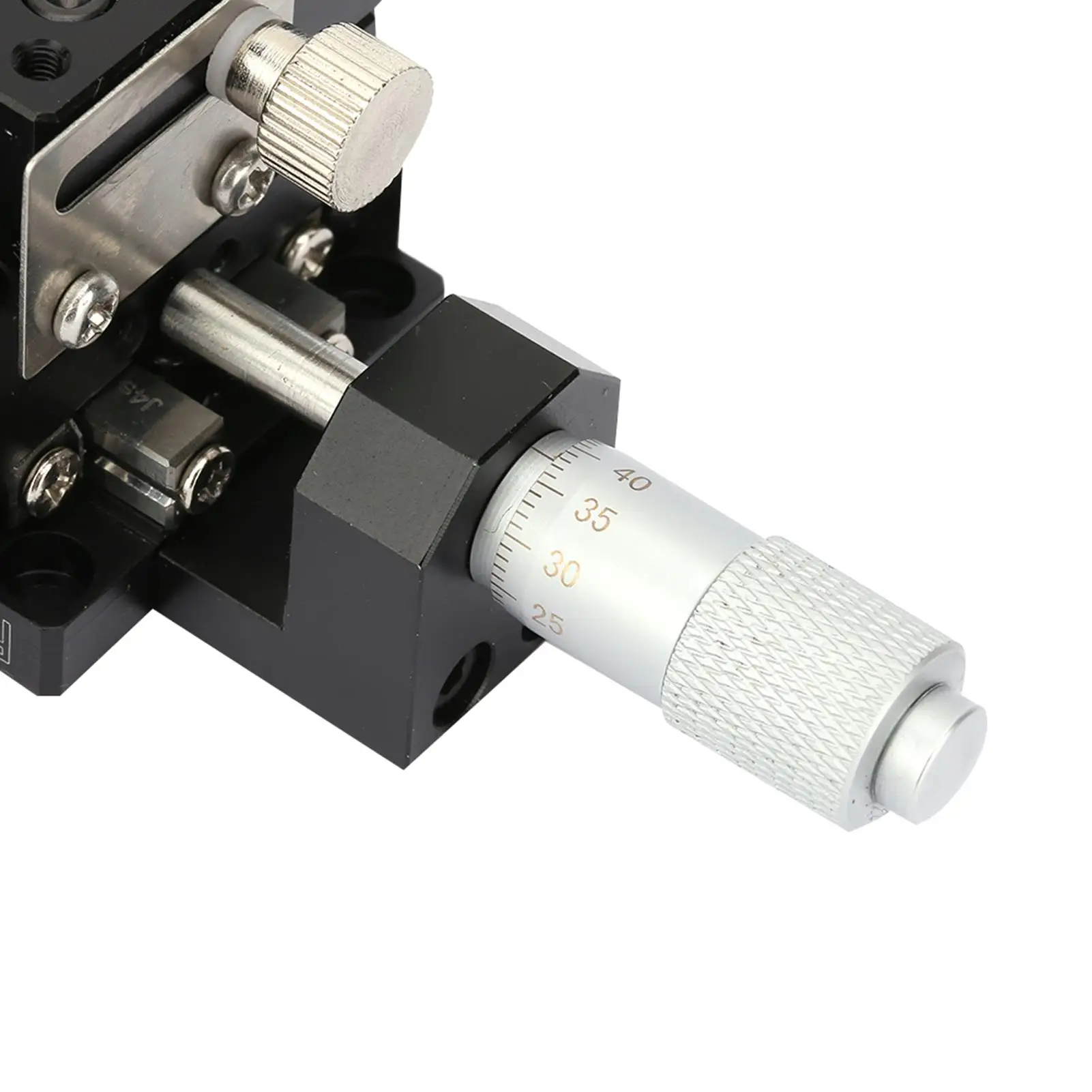 منصة تشذيب طاولة منزلق عالية الميكرومتر، مرحلة خطية متقاطعة، 40 × 40 × 40 مم، آلية قابلة للتعديل