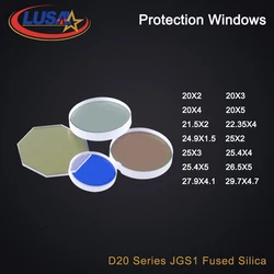 LUSAI 파이버 레이저 보호 윈도우 렌즈, WSX Procutte Raytools 레이저 헤드용 보호 윈도우 Dia20, 22.35, 24.9, 25.4, 26.5, 27.9
