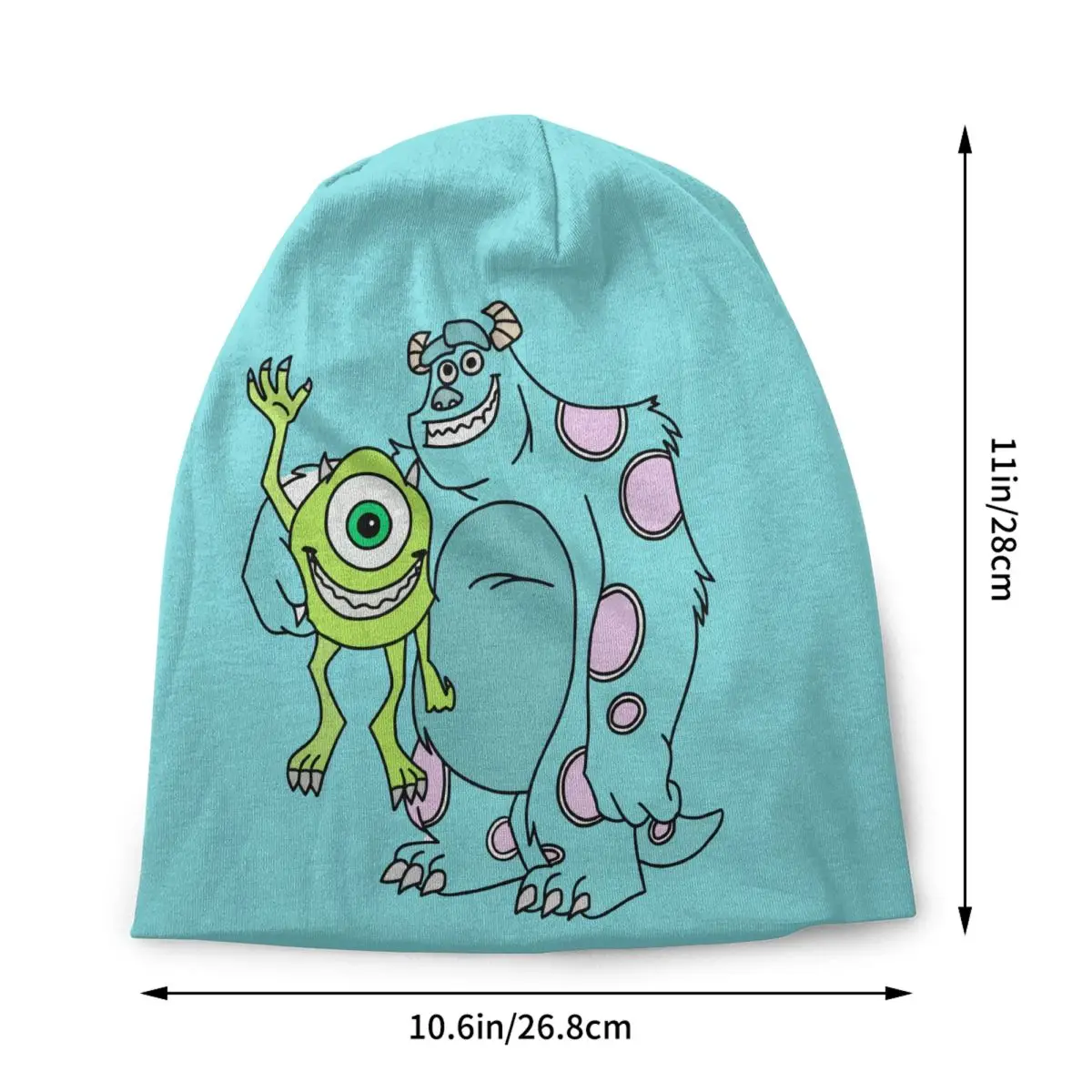 Custom Monsters University Cartoon Beanie Cap Unisex  Warm Bonnet Homme Knitting Hats Fashion Outdoor Skullies Beanies Hats