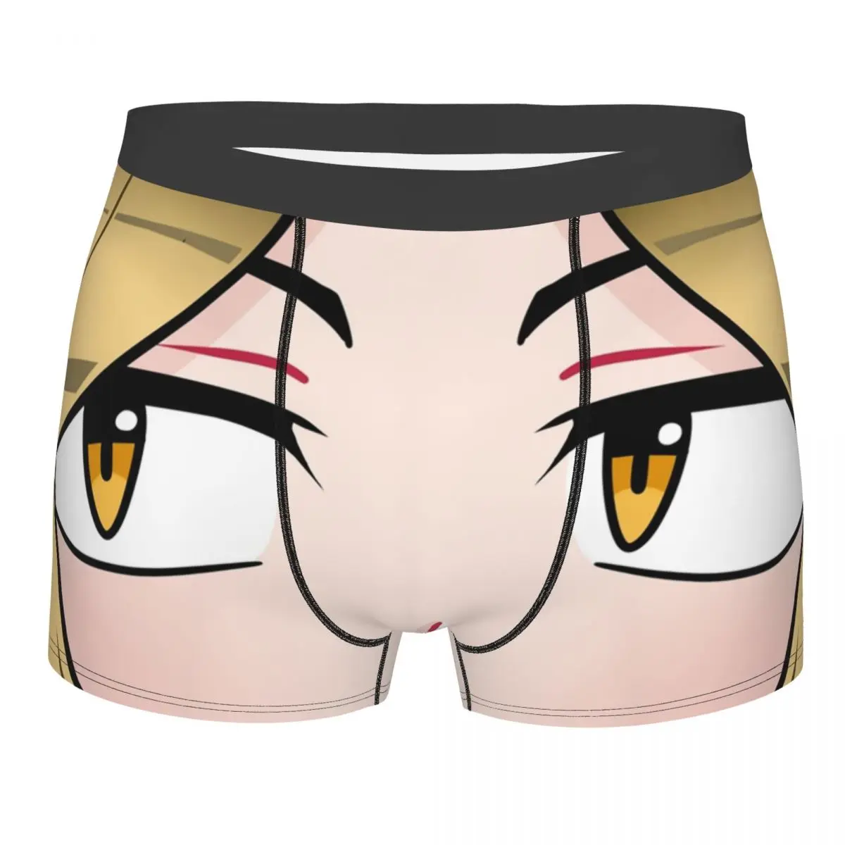 Custom Kenma Genshin Impact Face Underwear Men Breathbale Funny Print Boxer Briefs