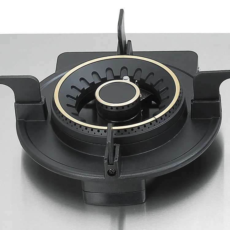 Estufa de Gas integrada de acero inoxidable con 2 quemadores, encendido electrónico inteligente para cocina doméstica