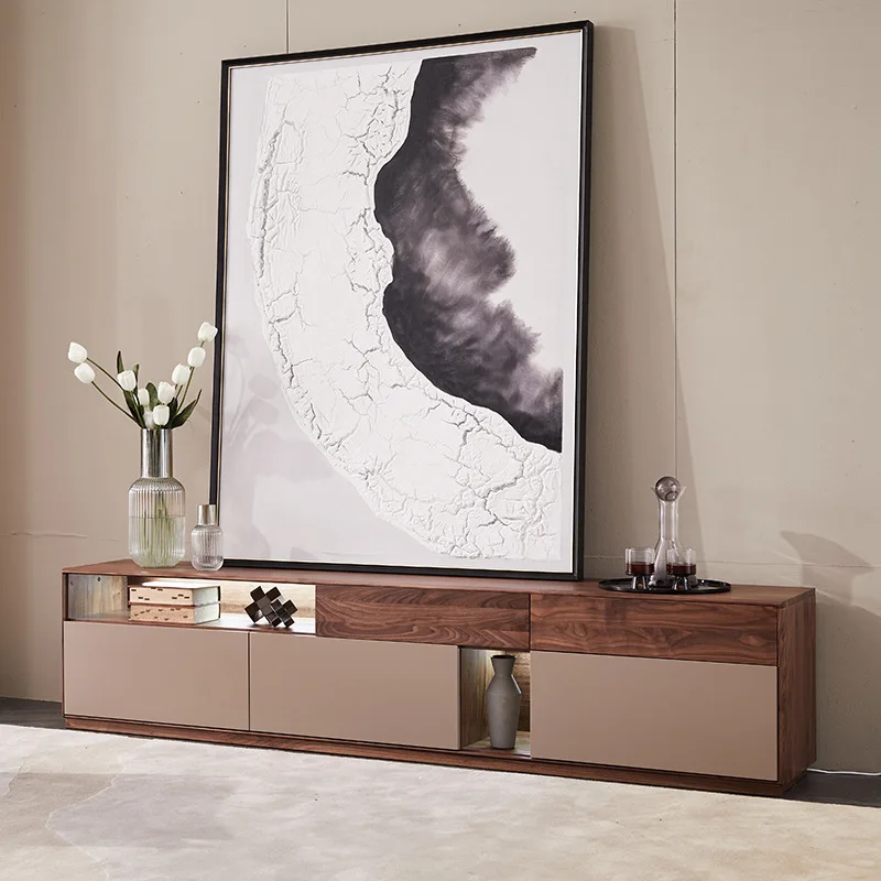 TV cabinet designer solid wood living room audio-visual cabinet low cabinet