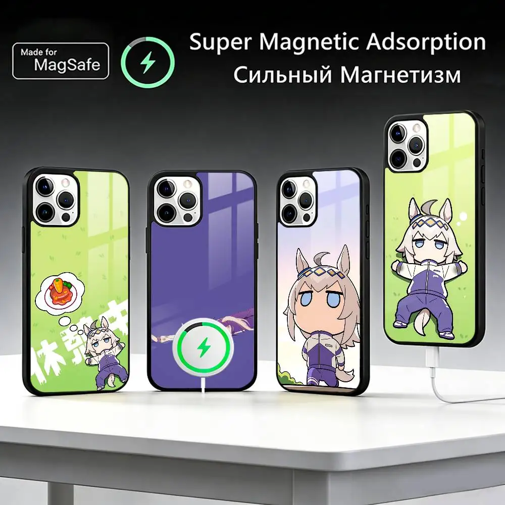 

U-Uma M-Musume O-Oguri C-Cap Phone Case For IPhone17 16 15 14 13 12 11 Plus Pro Max Plus Wireless Charger Cover Funda