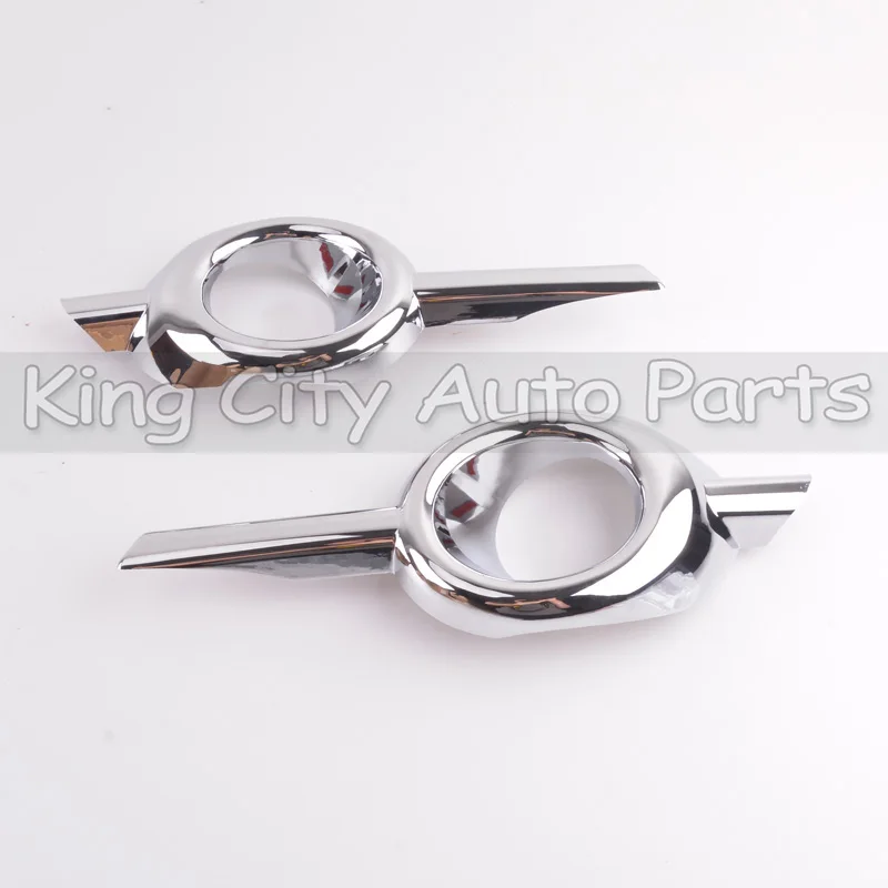 CAPQX 1Pair For Honda CRV CR-V 2012 2013 2014 Car ABS Chrome Front fog light lamp Trim Lid Cover frame Strip stick Garnish Cap