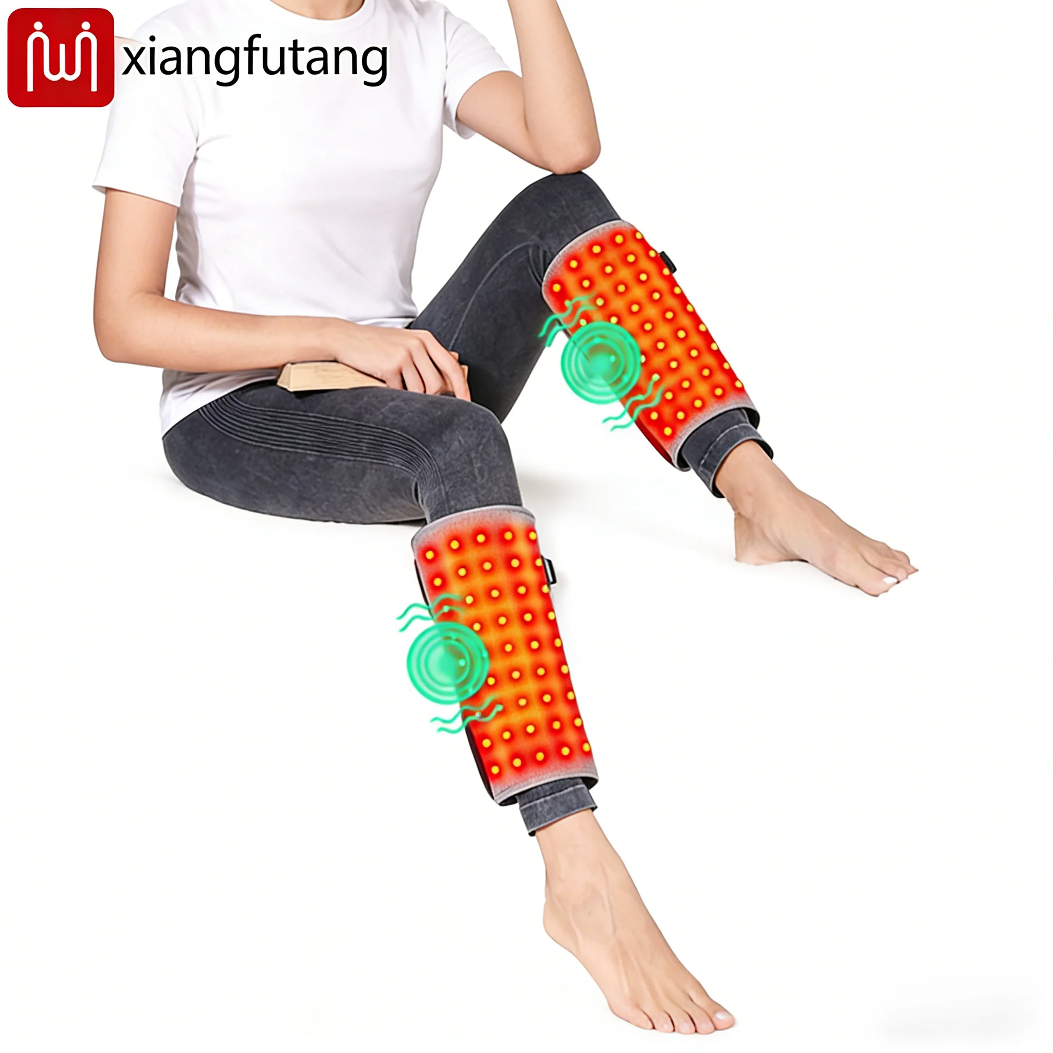 

Red Light Electric Heating Calf Support Vibration Massager Eases Pain Fatigue Injury Muscle Relaxation Physiotherapy