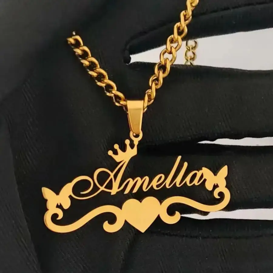 DHQH New Personalized/Customized Name Necklace Personalized Letter Pendant/Necklace Valentine's Day Gift Shipping Not Included