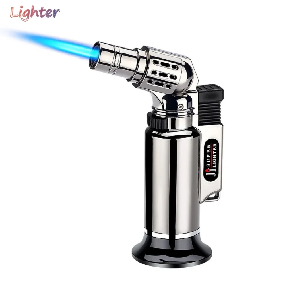 Metal Gas Lighter Windproof Barbecue Kitchen Cooking Large Capacity Torch Turbo Lighter Spray Gun Torch Jet Turbo Lighter Gadget