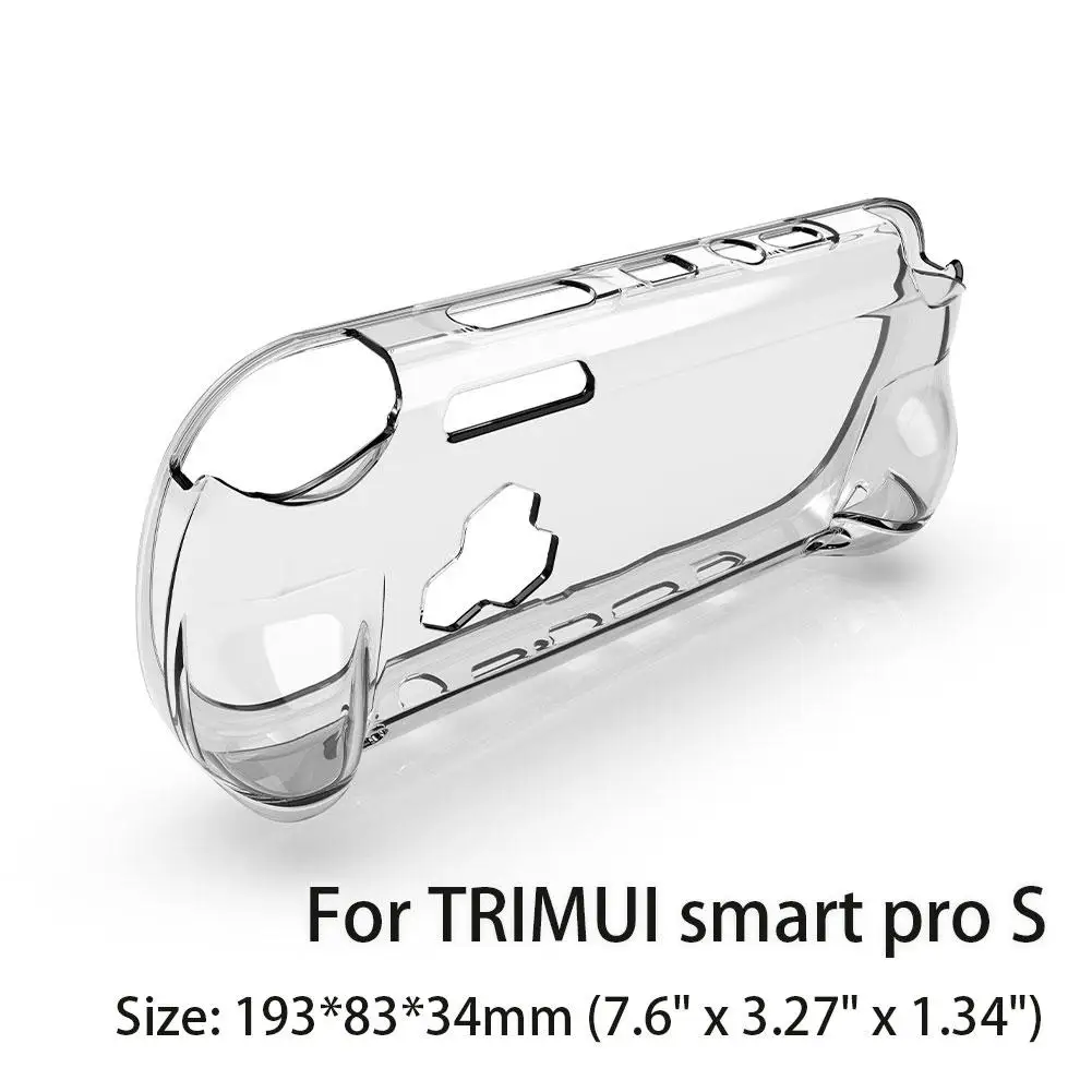 

For TRIMUI Smart Pro S Handheld Protective Case TPU Soft Rubber Case PRO S Protective Cover Transparent Protective Cover