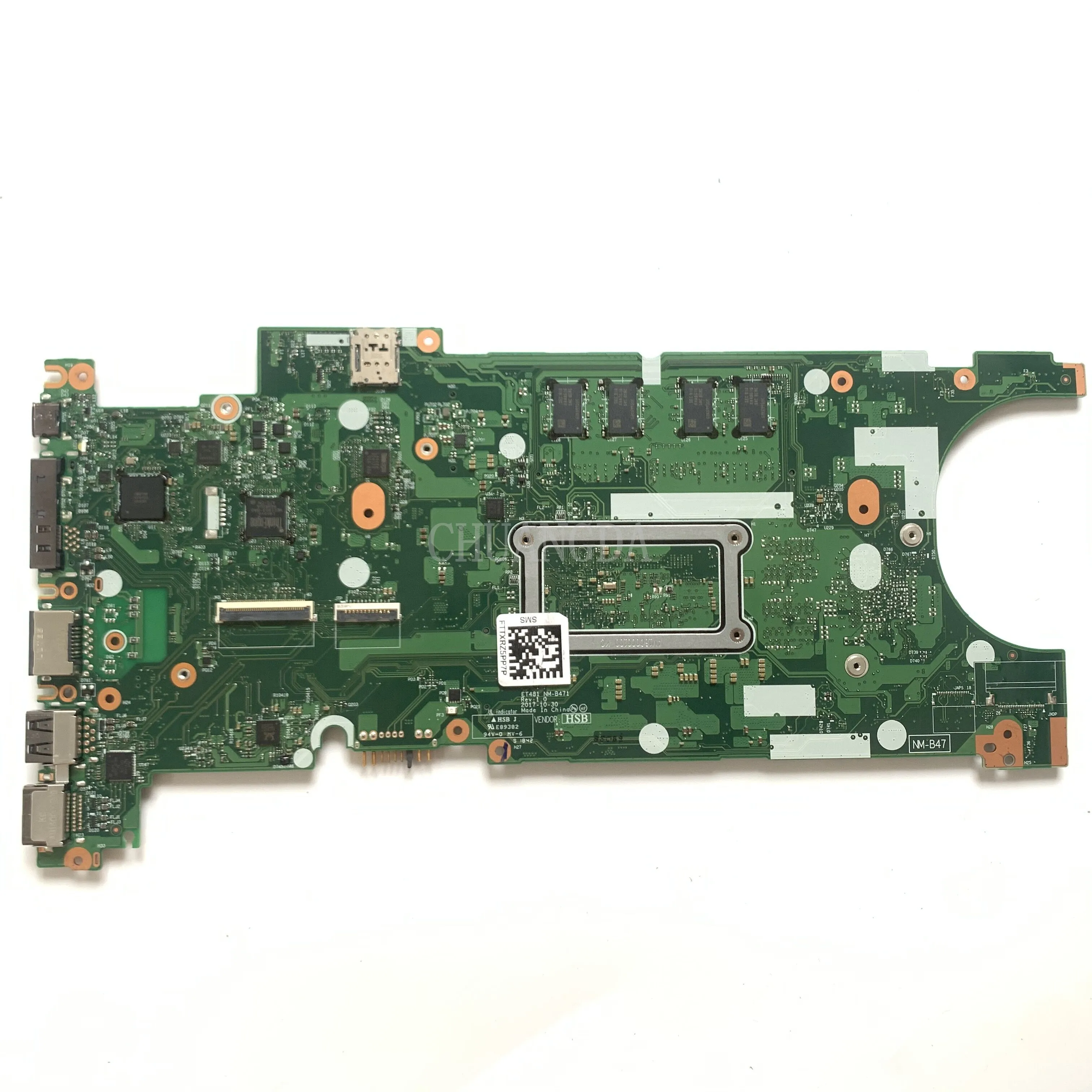 Imagem -04 - Placa-mãe para Lenovo Thinkpad T480s T480s Sr3l9 I58350u 8g 01lv622 01yu140 02hl838 Et481 Nm-b471 100