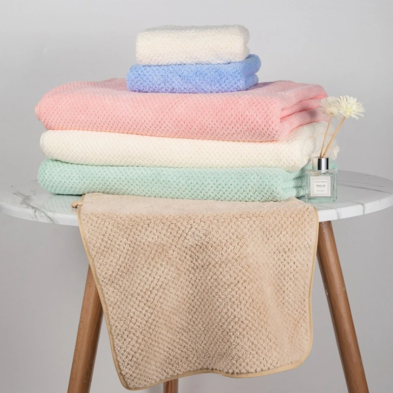 

Банное полотенце с ананасовой сеткой, увеличенное и утолщенное пляжное полотенце, домашнее банное полотенце для взрослых, водопоглощающее, быстросохнущее банное полотенце