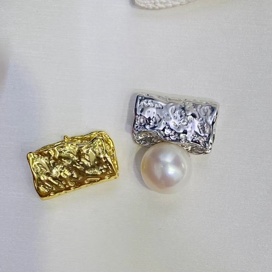 

Подвеска из стерлингового серебра 925 пробы, базовые крепления, фурнитура, детали, аксессуары для жемчуга 8-10 мм, бусины, 5 шт./лот