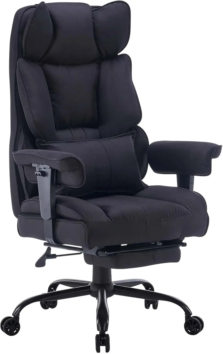 

Fabric Office Chair, Big and Tall Office Chair 400 lb Weight Capacity, High Back Executive Office Chair with Foot Rest