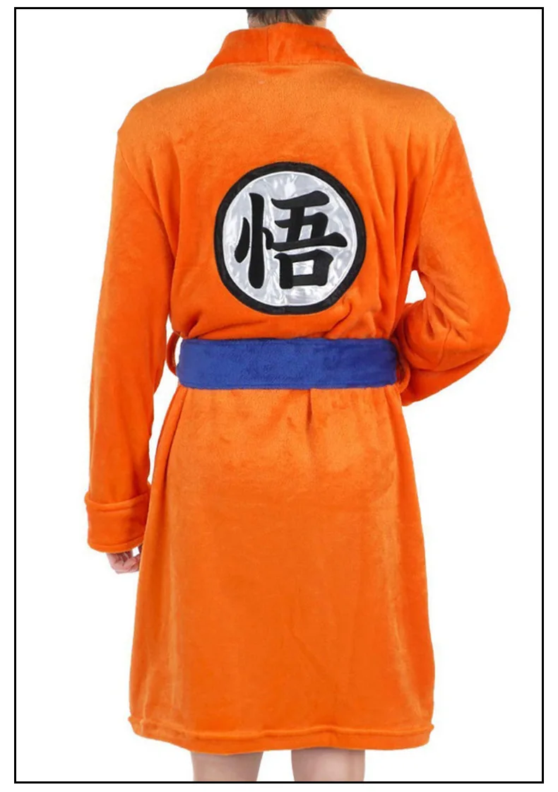 Adult kids Anime Bathrobe Cosplay Son Goku Costume Man Women Bath Robe Sleepwear Plush Robe Women Men Pajamas Cartoon