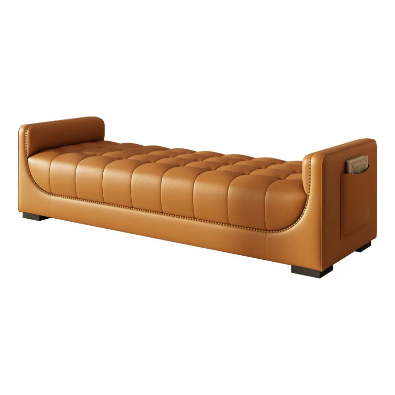 

Tail stool Italian bed Front couch Master bedroom Cloakroom Shoe changing stool Grey buckle sand