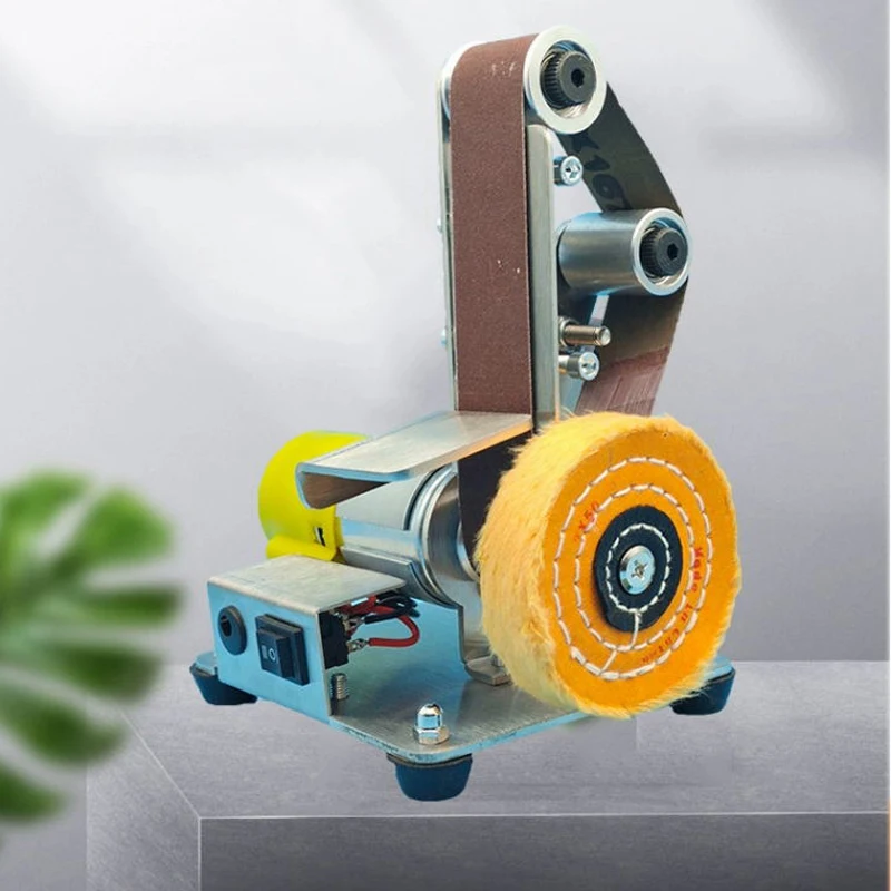 다기능 데스크탑 수직 마이크로 미니 전기 벨트 기계, DIY 연마 기계, 고정 앵글 그라인더, 110V-220V
